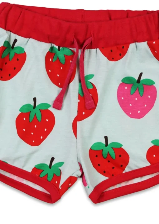 Toby Tiger Organic Red Strawberry Print Running Shorts (6 months - 6 years)