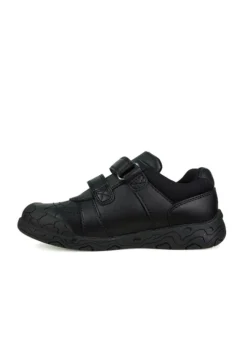 ToeZone Black Boys Rebel Dinosaur School Shoe (Younger 8- Older 2)
