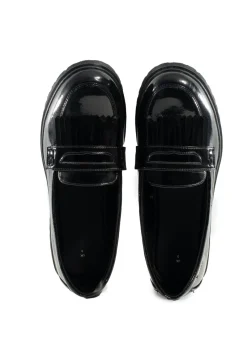 ToeZone Black Zoe Slip On Shoe