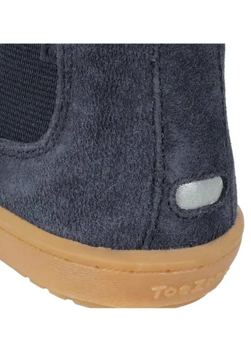 ToeZone Boys Navy Sam Suede Gusset Boot (Younger 4 - Younger 10)