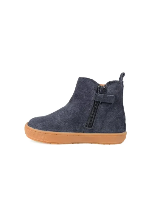 ToeZone Boys Navy Sam Suede Gusset Boot (Younger 4 - Younger 10)