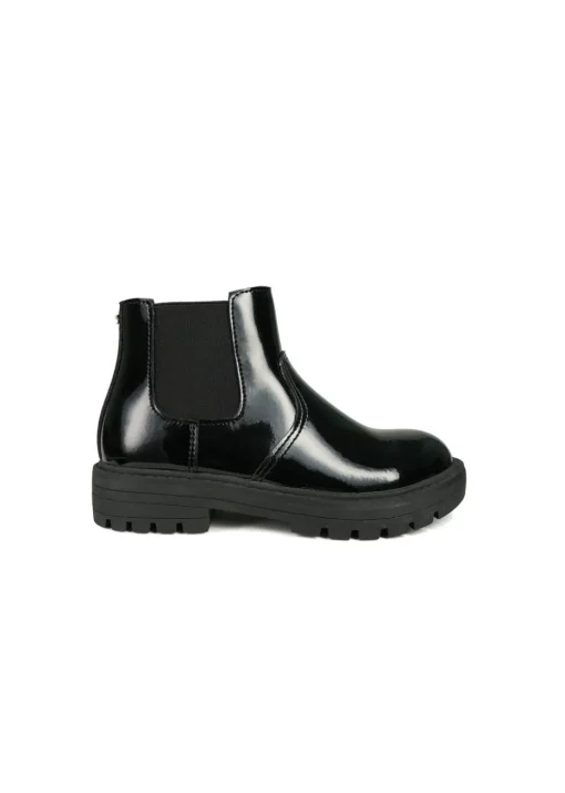 ToeZone Girls Black Cara Zip Ankle Boot (Younger 8 - Older 2)