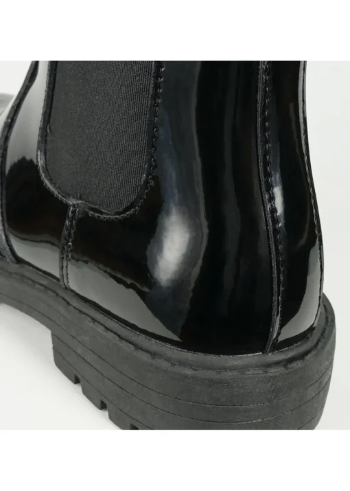 ToeZone Girls Black Cara Zip Ankle Boot (Younger 8 - Older 2)