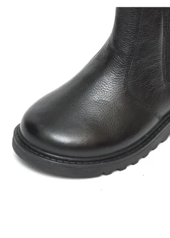 ToeZone Girls Black Lily Leather Ankle Boot (Younger 8 - Older 3)