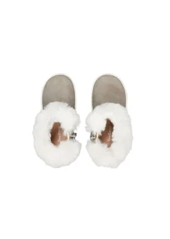 ToeZone Girls Brown Faith Suede Fur Boot (Younger 4 - Younger 10)