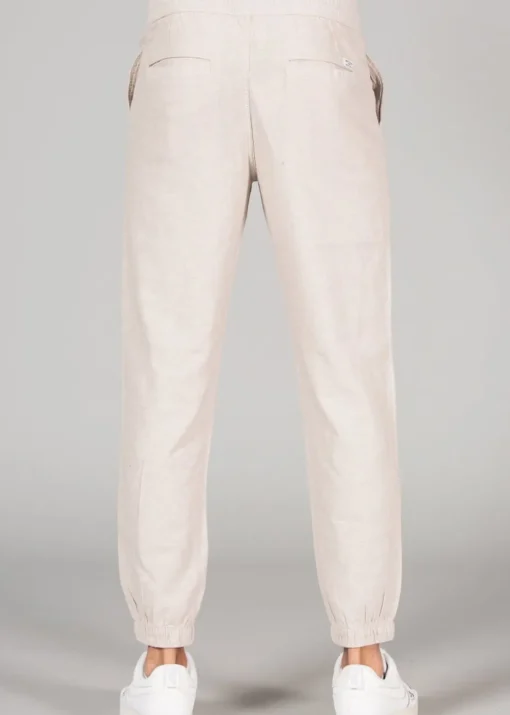 Tokyo Laundry Beige Linen Blend Classic Fit Trousers
