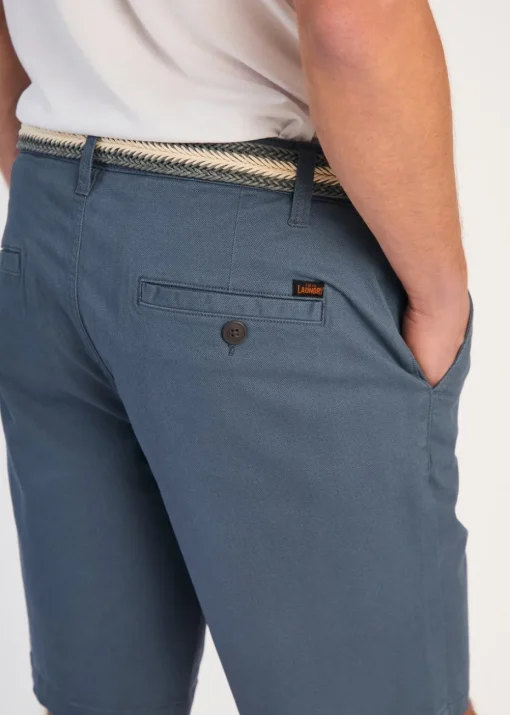 Tokyo Laundry Blue Cotton Chino Short With Belt