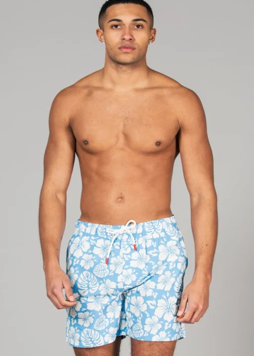Tokyo Laundry Blue Printed Swim Shorts 2-Pack