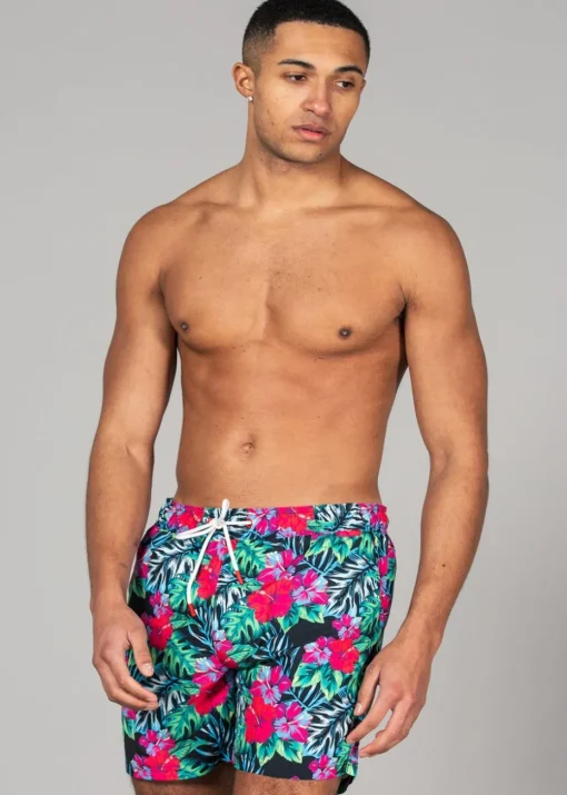Tokyo Laundry Blue Printed Swim Shorts 2-Pack
