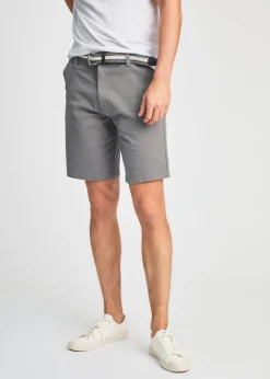 Tokyo Laundry Grey Cotton Chino Short With Belt