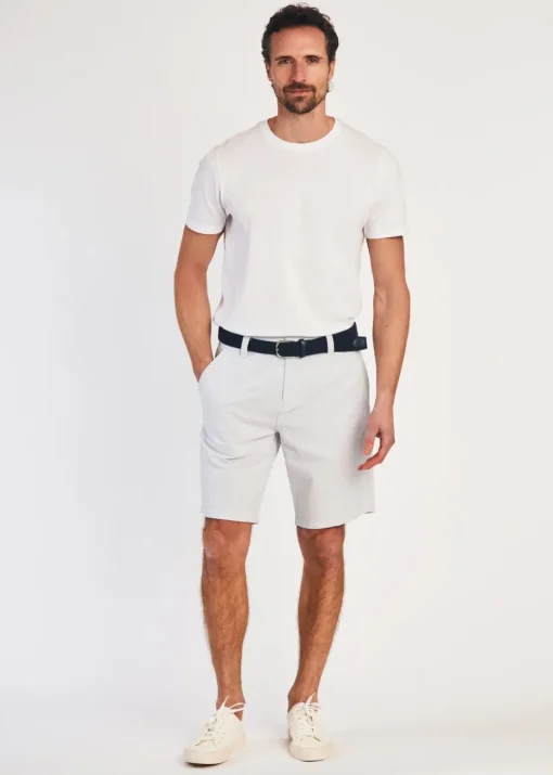 Tokyo Laundry Light Blue Cotton Oxford Shorts with Belt