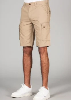 Tokyo Laundry Stone Cotton Cargo Style Short With Pockets