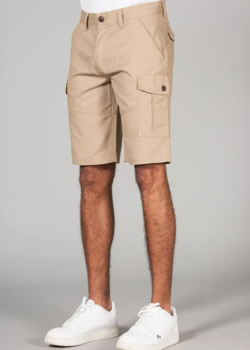 Tokyo Laundry Stone Cotton Cargo Shorts