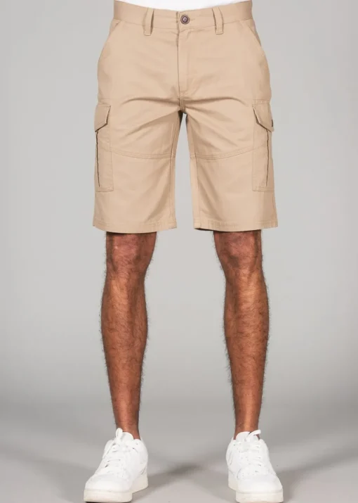 Tokyo Laundry Stone Cotton Cargo Shorts