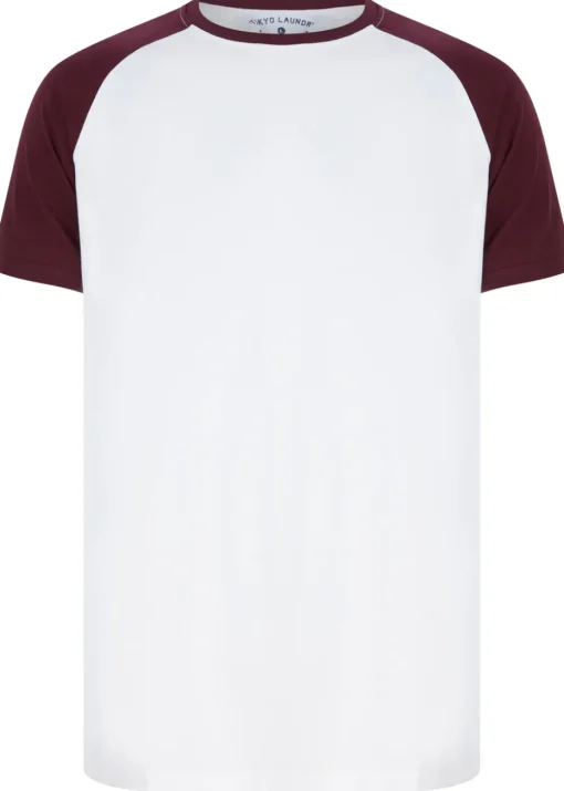 Tokyo Laundry White Raglan Short Sleeve T-Shirts 3-Pack