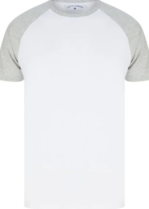 Tokyo Laundry White Raglan Short Sleeve T-Shirts 3-Pack