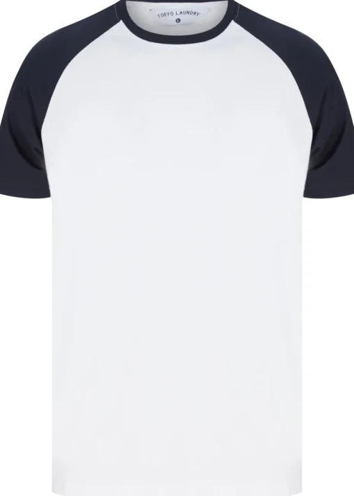 Tokyo Laundry White Raglan Short Sleeve T-Shirts 3-Pack