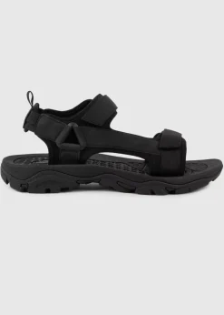 Totes Black Walking Sandal