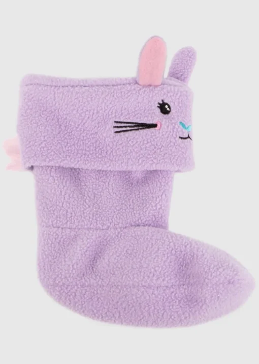 Totes Cirrus Lilac Childrens Novelty Welly Liner