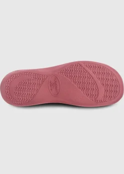 Totes Isotoner Dusty Pink Popcorn Terry Mule Slippers