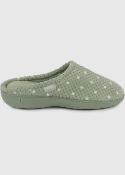 Totes Isotoner Sage Popcorn Terry Mule Slippers