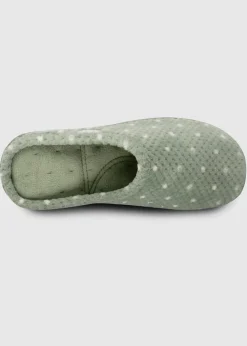 Totes Isotoner Sage Popcorn Terry Mule Slippers