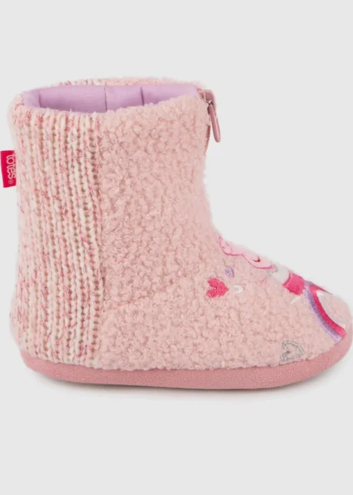 Totes Kids Peppa Pig Bootie Slippers