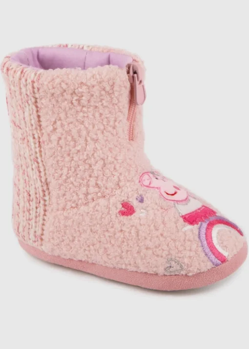 Totes Kids Peppa Pig Bootie Slippers