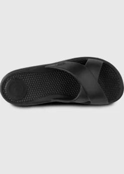 Totes Solbounce Black Cross Slide