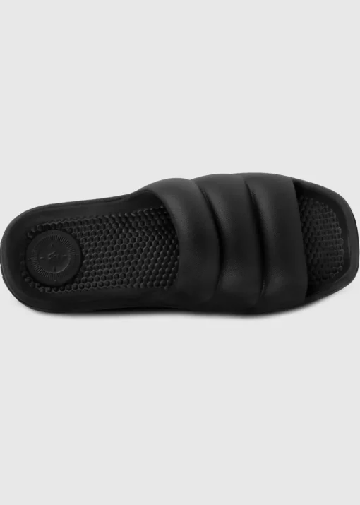 Totes Solbounce Black Puffy Slider