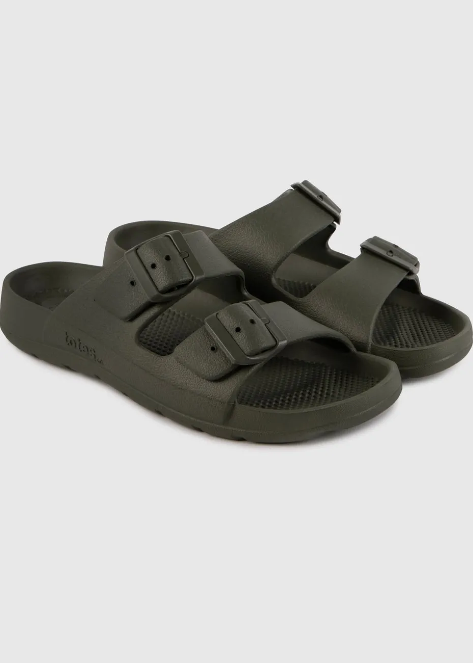 Totes Solbounce Khaki Adjustable Double Buckle Slider