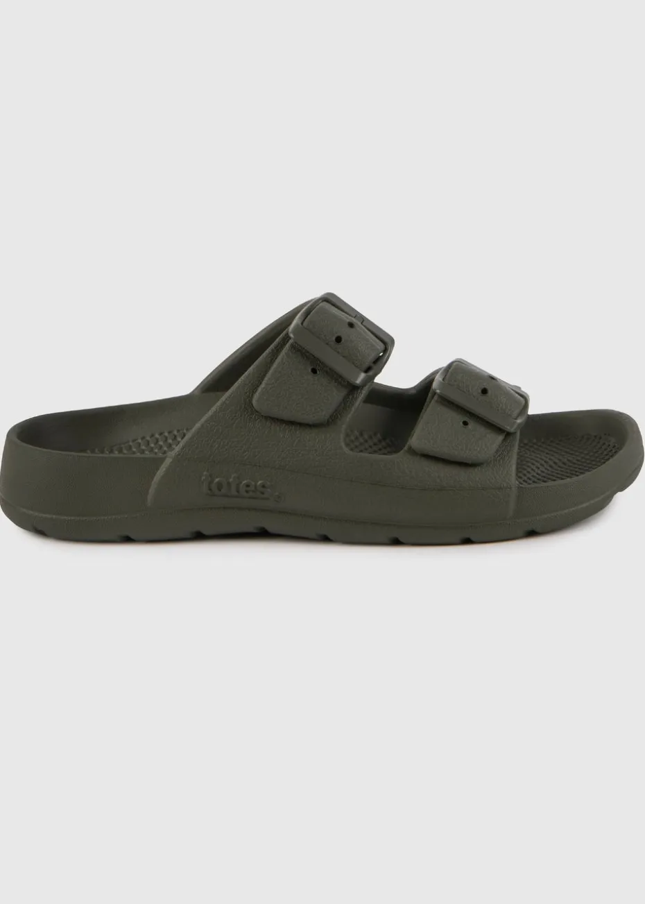 Totes Solbounce Khaki Adjustable Double Buckle Slider