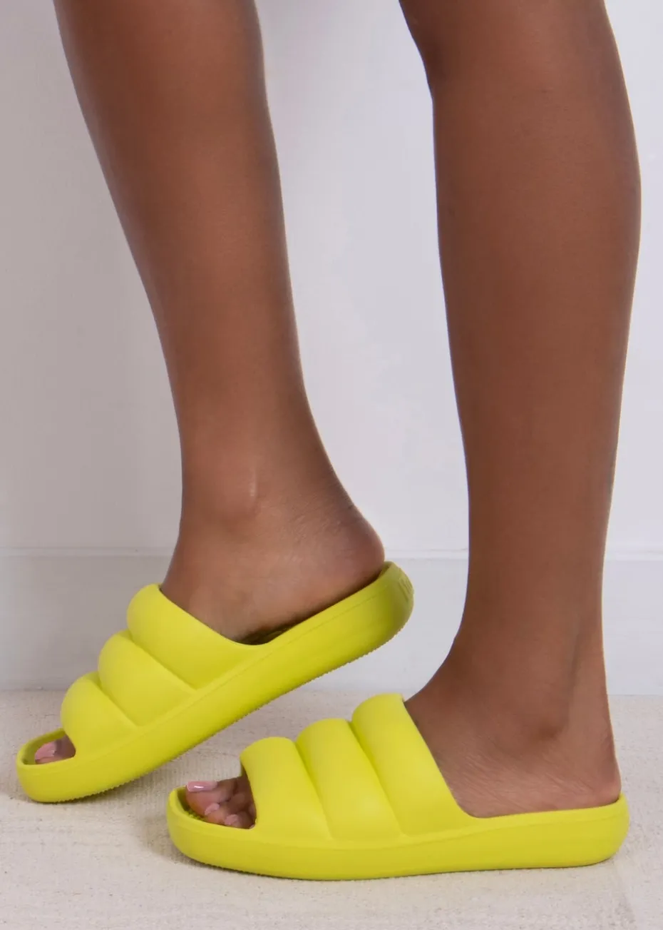 Totes Solbounce Lime Puffy Slider