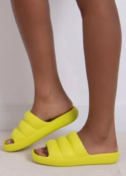 Totes Solbounce Lime Puffy Slider