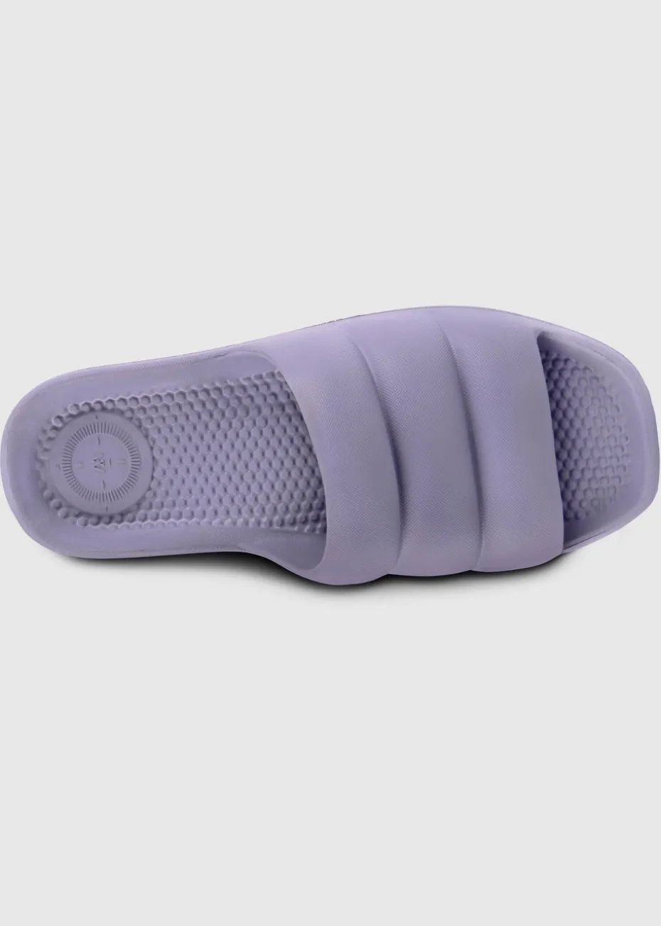 Totes Solbounce Purple Puffy Slider