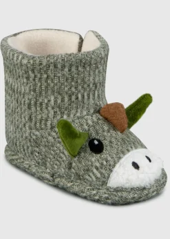 Totes Toasties Green Toddler Booties