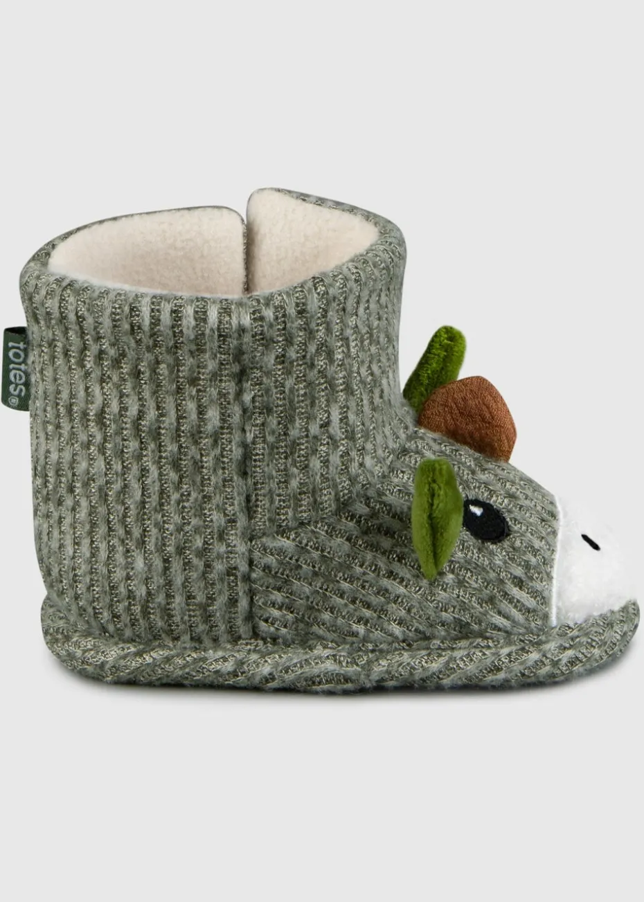 Totes Toasties Green Toddler Booties