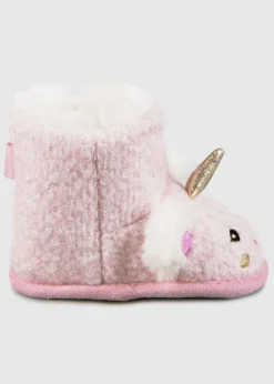 Totes Toasties Pink Toddler Booties