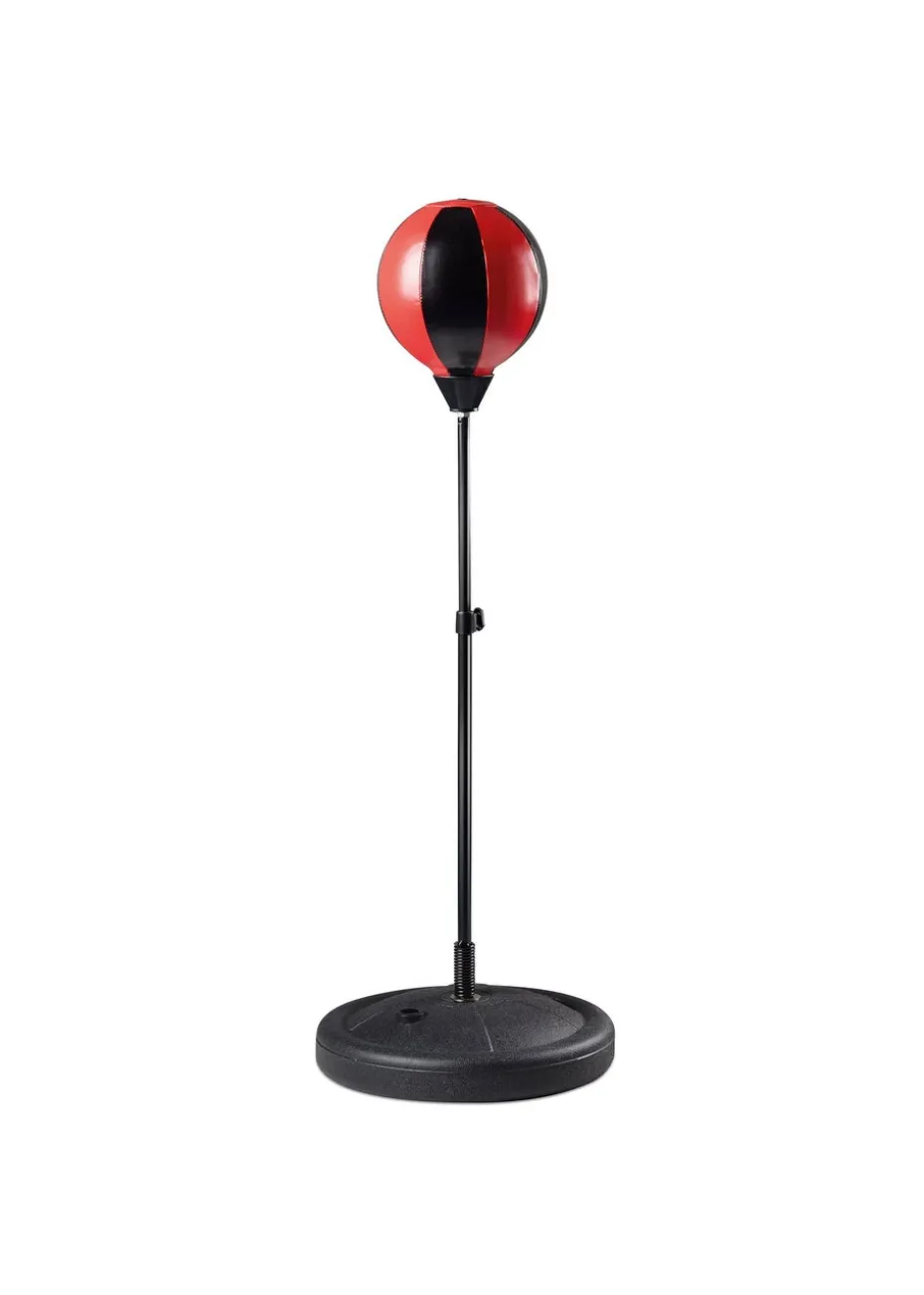 Toyrific Black/Red Medium Punch Ball With Gloves