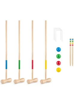 Toyrific White Wood Grasshopper Games Croquet