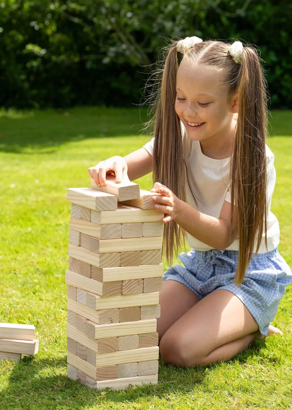 Toyrific Wood Grasshopper Games Giant Stack 'N' Fall