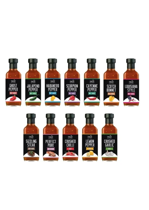 Treat Factory Multi Hot Sauce and Rubs 12 pack