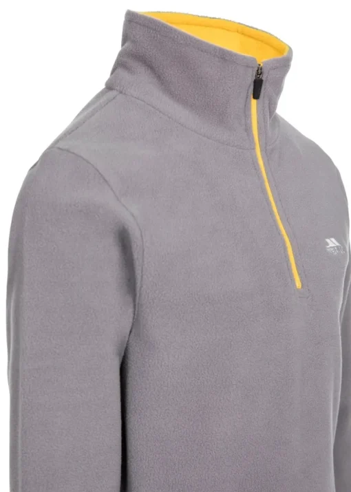 Trespass Boys Dark Grey Etto Airtrap Microfleece (2-12yrs)