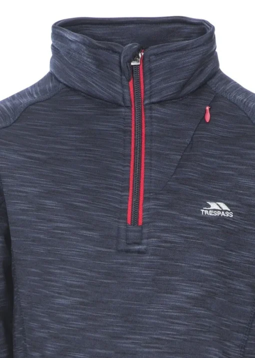 Trespass Boys Navy Edvin Fleece Top (2-12yrs)