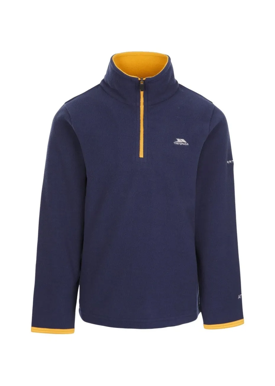 Trespass Boys Navy Etto Airtrap Microfleece (2-12yrs)