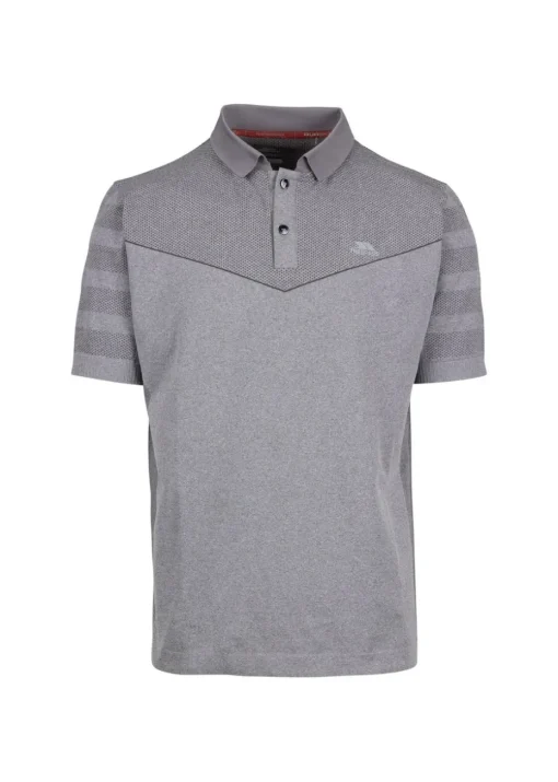 Trespass Grey Nab TP75 Active Polo Shirt