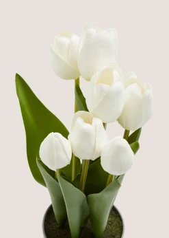 Tulips in Grey Pot