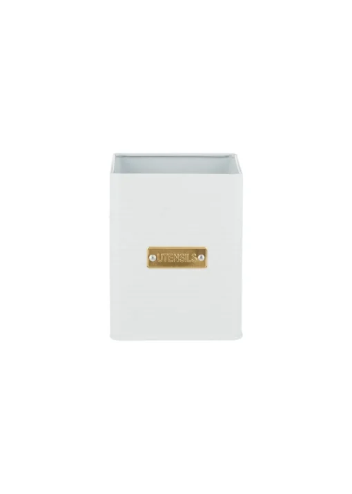 Typhoon Otto Square White Utensil Pot
