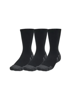 Under Armour Black Performance Tech Crew Socks (Pack of 3)