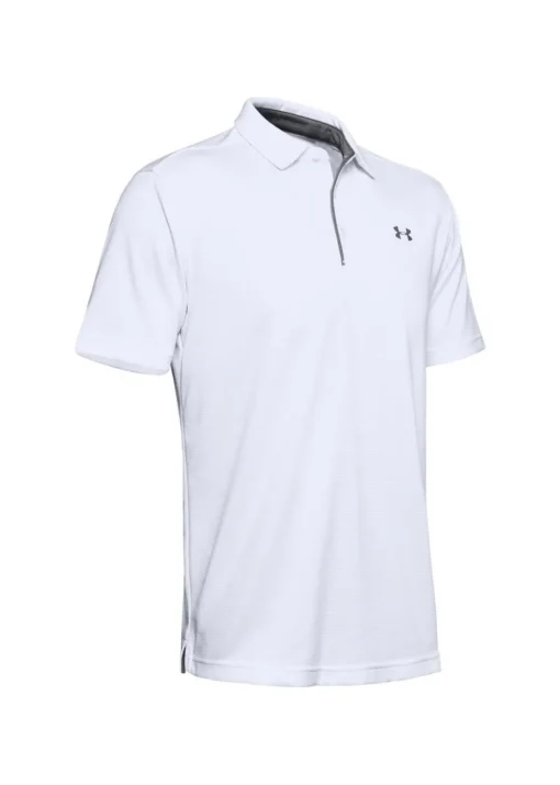 Under Armour White Tech Polo Shirt